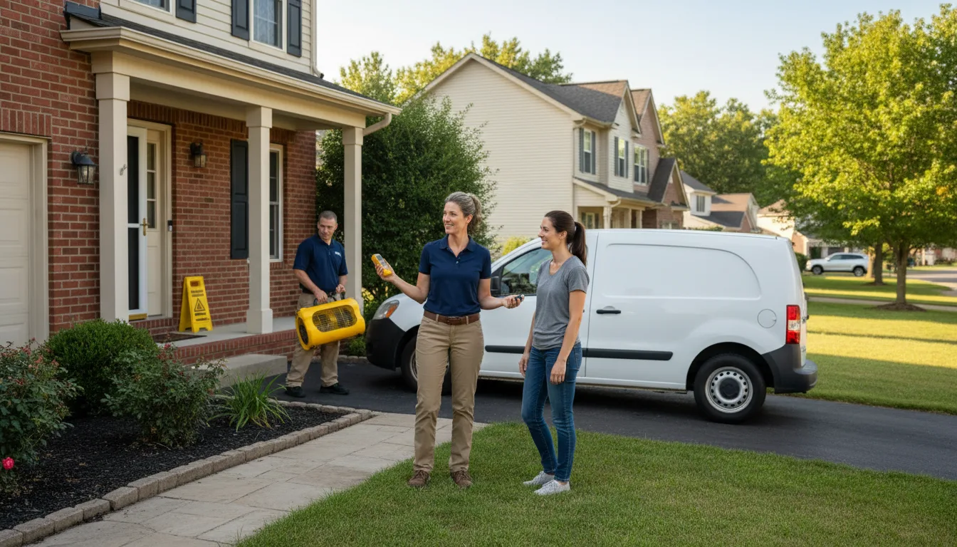 Residential water damage restoration in Anton, CO